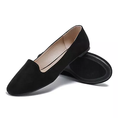 Cociicii Women's Ballet Flats Classic Round Toe Pointy Toe Dress Shoes Casual • $14.99