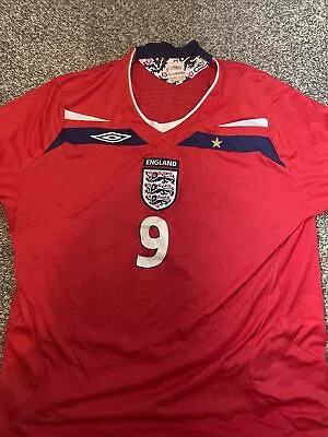England 2008/ 2010 Away Football Shirt Size Men’s XL. Rooney 9 • £10