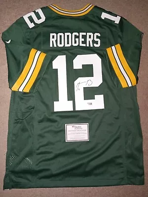 Packers AARON RODGERS Signed NIKE On Field Game Player Green Jersey - FAN • $265