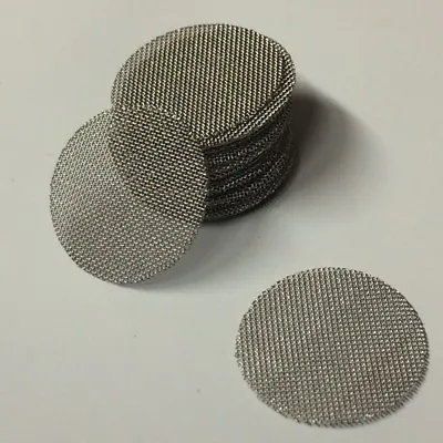 $12.88 • Buy 300+ COUNT - Stainless Steel T304 Wire Mesh Filter Discs 1/2  USA MADE SCREENS!