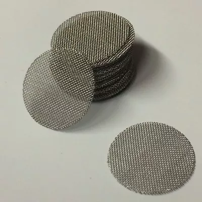 50 COUNT - Stainless Steel T304 Wire Mesh Filter Discs 1/2  MADE IN USA! • $7.94