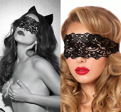 Mask Eye Masquerade Ladies Halloween Lace Stunning Prom Venetian Fancy Dress • £3.59