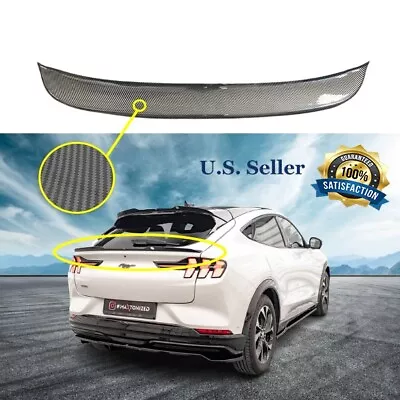 Fits 21-23 Ford Mustang Mach-E Duckbill Rear Trunk Spoiler Lip - Carbon Print • $180.45