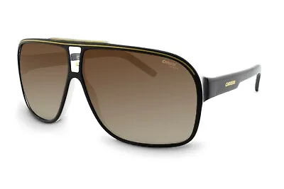 Carrera Polarized Black Gold Mens Sunglasses Grand Prix 2 Retro UV Protect Race • $143