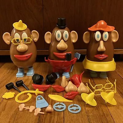 Vintage Mr. Potato Head Lot 1973-1976 Hasbro Three Bodies W/ Accessories AS IS • $29.99