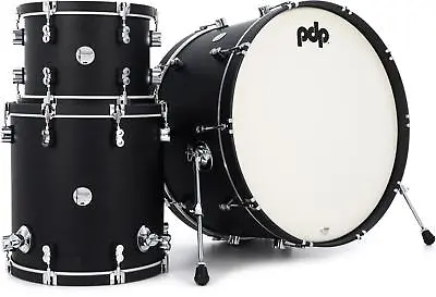 PDP Concept Maple Classic 3-piece Shell Pack -26  Kick - Ebony With Ebony Hoops • $1299.99