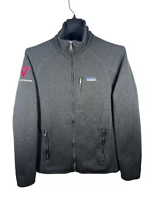 Patagonia Performance Better Sweater Fleece Full Zip Black Jacket Men's S LOGO • $34.95
