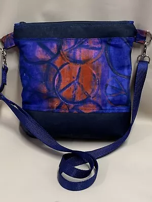 Peace Symbol Hippy Boho Crossbody Bag • $59.95