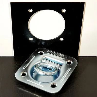 16 Recessed Floor D Ring W Backing Plate Enclosed Trailer Cargo Trailer Tie Down • $131.99