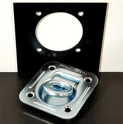 4 Recessed Floor D Rings W Backing Plate Enclosed Trailer Cargo Trailer Tie Down • $36.99