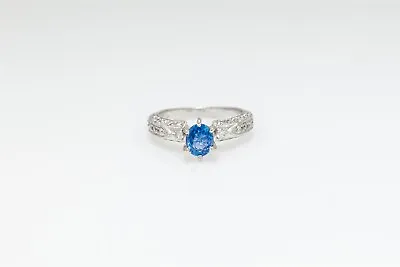 $985 • Buy Signed Certified $5000 1.20ct CORNFLOWER BLUE Sapphire Diamond 14k Gold Ring