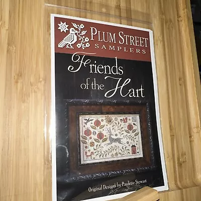 BN Plum Street Samplers Friends Of The Hart Cross Stitch Chart • £6.99