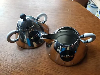 RARE Alessi Creamer & Sugar Bowl Michael Graves Made In Italy EUC • $84.42