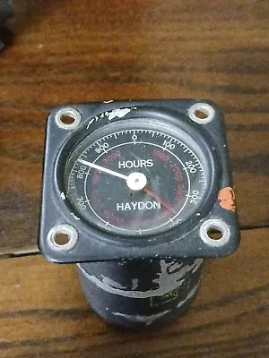 Vintage Haydon Hour Meter Gauge 10000 Hours! 115 Watts 380-420 Cycles • $15