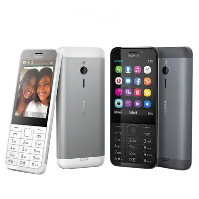 Unlocked Original Nokia 230 Dual SIM GSM 2MP MP3 Single Core 2.8   Bar Cellphone • $45.98