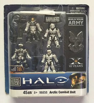 HALO Mega Bloks Set 96858 Arctic Combat Unit Boxed 100% Complete Army Collectors • £26.99