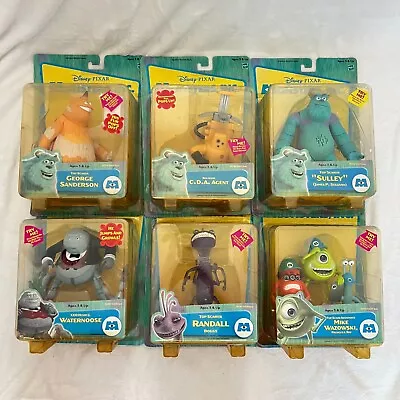 Disney Pixar  Monsters Inc. Complete SEALED Set (6) 2001 W/Sully +Mike Wazowski • $140.99
