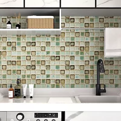 Mosaic Self Adhesive Wallpaper For Backsplash 15.7''x118'' Peel And Stick Mos... • $25.30