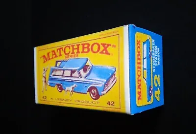 Matchbox Lesney 42b Studebaker Lark Wagonaire Reproduction Box (Box Only) • £2.89