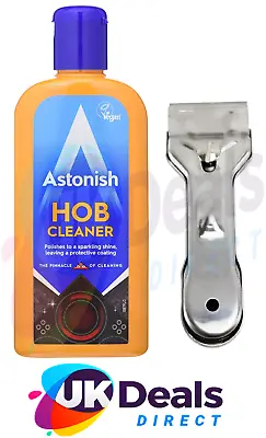 £8.99 • Buy Astonish Hob Cleaner Powerful Electric, Ceramic 235ml + Metal Scraper - Option 