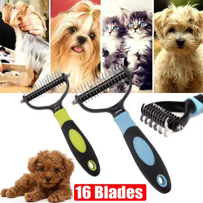 £7.29 • Buy Professional Pet Dog Cat Comb Brush Dematting Undercoat Grooming Comb Rake Tool