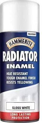 Hammerite 5084780 Gloss White Radiator Enamel Heat Paint & Sprays 400ml • £14.48