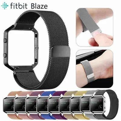 Milanese Magnetic Stainless Steel Wrist Band Strap For Fitbit Blaze Smart Watch • $12.32