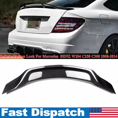 Carbon Look Duckbill Rear Trunk Spoiler Wing For Benz W204 C300 C63 2008-2014 • $81.59