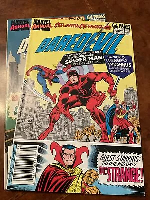 Lot Of 2 Marvel Daredevil Annual #4B & 6 Copper Age Comic Books 1989-1990 • $0.99