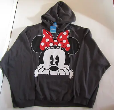 Disney Women's Plus Disney Minnie Mouse Red Bow Hoodie Sweatshirt Sz 4XL • $39.99