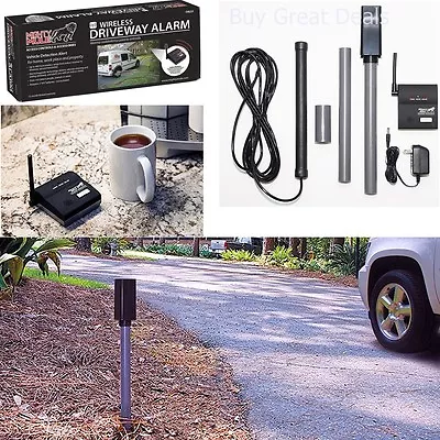 Wireless Driveway Alarm Alert System Car Detector Home Security Motion Sensor • $92.98