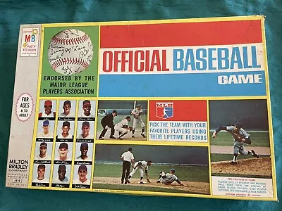 1969 Official Basebal Game Milton Bradley Aaron Mays Clemente 99% COMPLETE! • $199.99