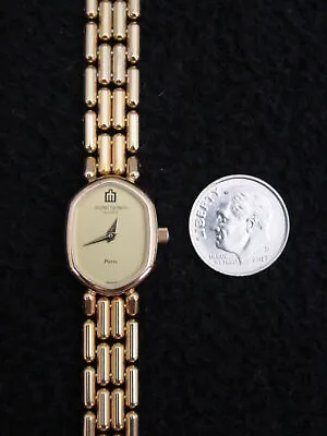 Ladies Watch French Michel Herbelin Gold Chain Swiss 6 Jewel  • $295.96