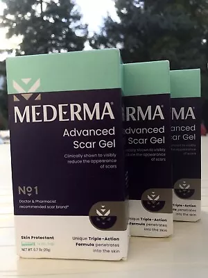 4 Mederma Advanced Scar Gel - 0.7oz Expires 3/2024 • $18.88