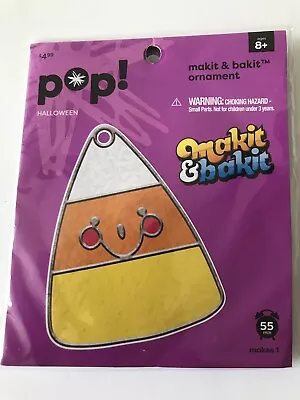 Makit & Bakit Halloween Smiling Candy Corn Suncatcher Ornamnent Kit Nip • $15.99