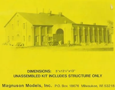 HO Scale Magnuson Models Kit #439-519 Powerhouse  • $119.95