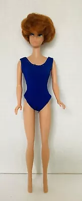 Vintage Barbie Bubblecut Red Hair Blue Eyes Roman Numeral On Butt MISSING FINGER • $50