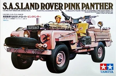 Tamiya 35076 1/35 Scale Military Model Kit British SAS Land Rover Pink Panther • $11.90