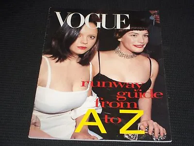 Vogue Supplement Runway Guide A-z Magazine - Christina Ricci & Liv Tyler - L8511 • $74.99