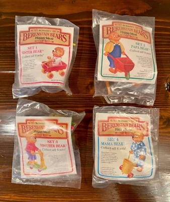 $22.95 • Buy Vintage McDonald’s Happy Meal Berenstain Bears Toy Set 1987 NEW