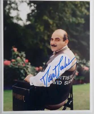 David Suchet Poirot Autographed 10 X 8 Photograph. • £39.99