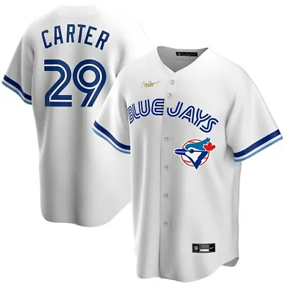 Men's Toronto Blue Jays Joe Carter White Home Cooperstown Collection Team Jersey • $155.17