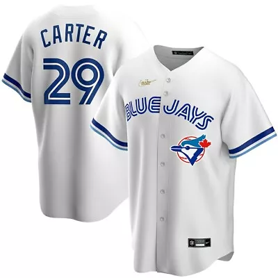 Toronto Blue Jays Joe Carter White Home Cooperstown Collection Iron On Jersey • $136.70