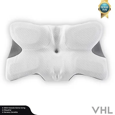 MEMORY FOAM PILLOW Re-active Ergonomic Neck Head Back Shoulder Support Pillows • £26.99