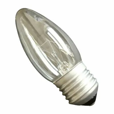 £4.50 • Buy Eterna C25ESCL Candle Light Bulb Clear E27 Screw Cap - 25 Watt