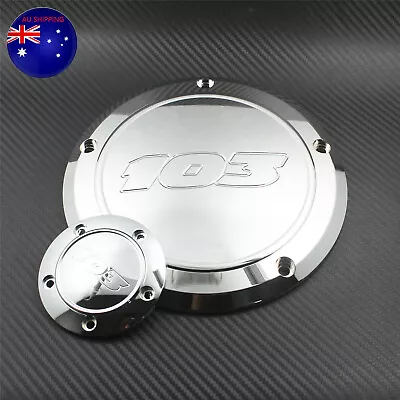 Motorcycle Chrome 103 Engine Derby Timer Timing Cover Fit For Harley Touring • $53.19