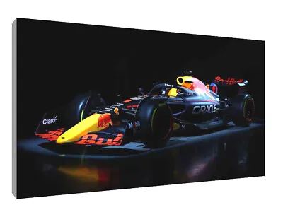 Red Bull 2022 F1 Car  Canvas Wall Art Wood Framed Ready To Hang XL  • £20