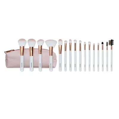 Casper & Lewis Rose Gold 16 Piece Brush Set In Pink Pouch • $49.99