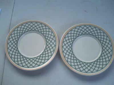 Villeroy & Boch Basket Pattern Saucers X2  6.25  Across • £13.99