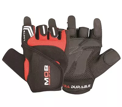 £5.99 • Buy Leather Weight Lifting Padded Gloves Fitness Training Body Building Gym Straps
